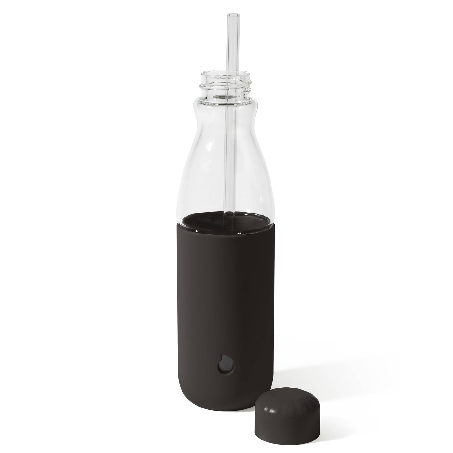 glass-original-bottle-18oz-n9 18oz_Onyx_Black_Glass_Original_Bottle_Front_Cap_Off_Straw_In_Front_Cap_On_Straw_In.jpg
