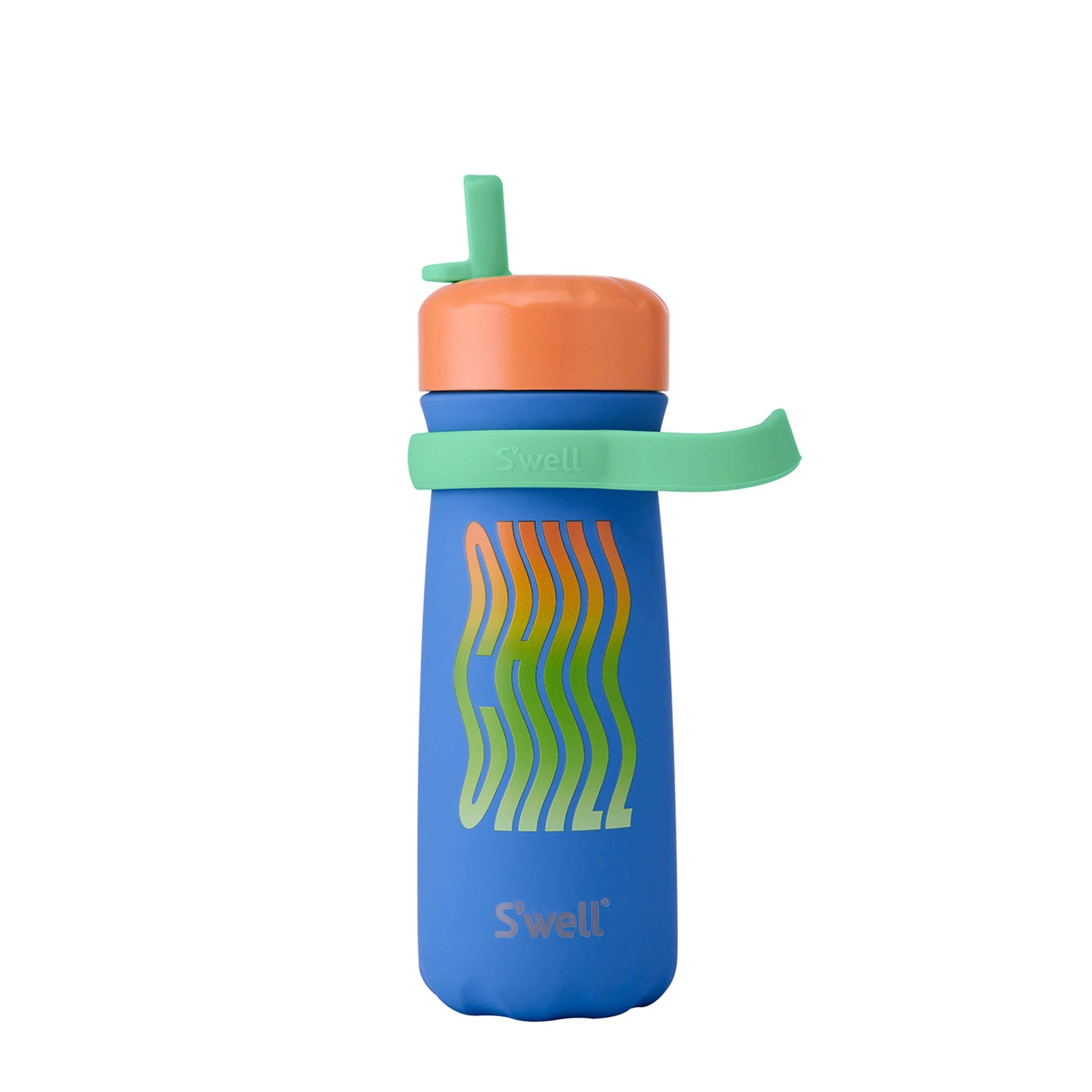 traveler-with-flip-straw-lid-16oz-h9 Swell-Kids-Water-Bottle-Traveler-16oz-Blue-Chill-Front-Lid-Up.jpg
