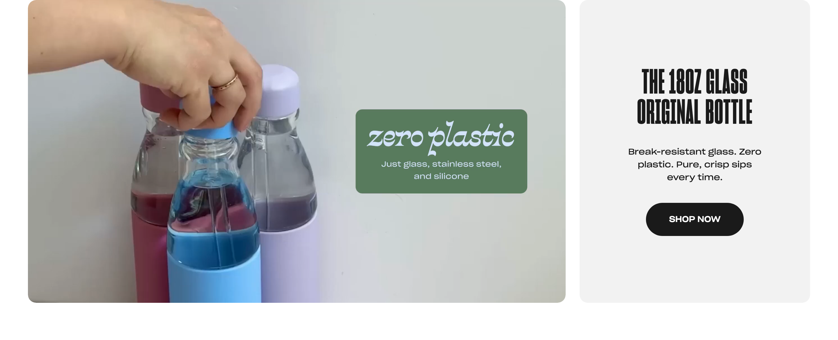 The 18oz glass original bottle